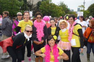 Some of our fab team post run- great job, chicks!
