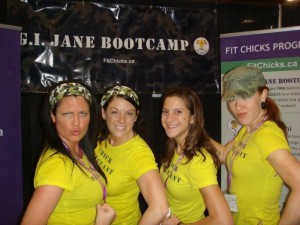 FIT CHICKS Tradeshow booth