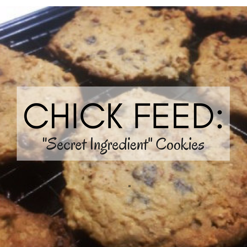 Chick Feed: “Secret Ingredient” Cookies – dairy free, gluten free, vegan recipe