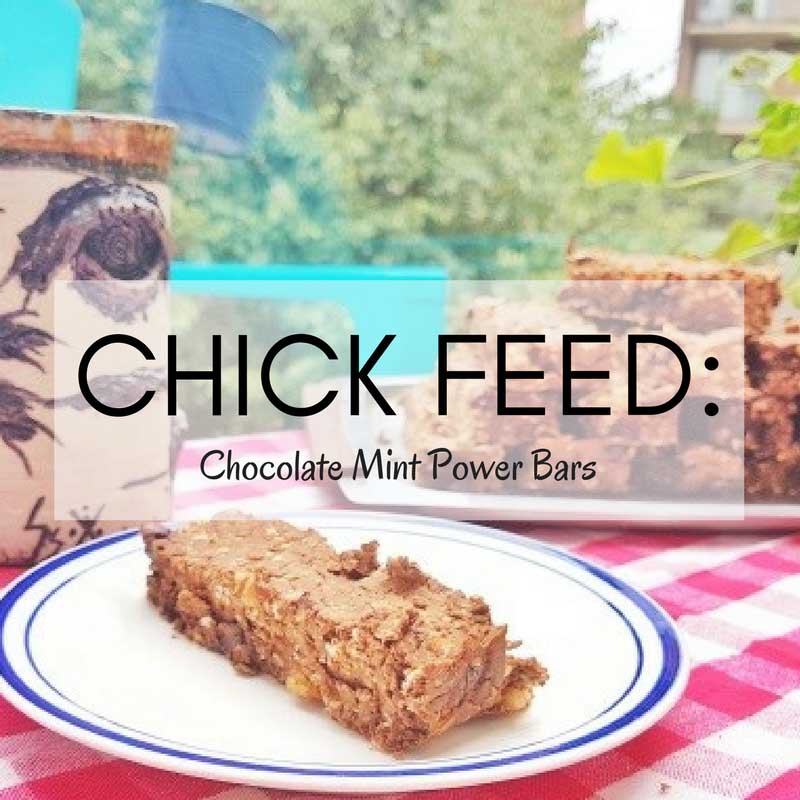 CHICK FEED: CHOCOLATE MINT POWER BARS (VEGAN, HIGH FIBRE RECIPE)